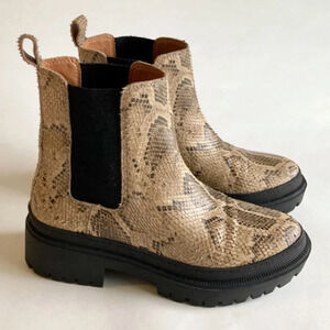 Lucky Brand Ellerey Lug Sole Snakeskin Leather​​​